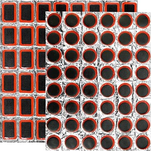 24/48PCS 25mm Round/Square Rubber Bicycle Tire Patch Cycling Repair Tools Mountain Bike Tyre Inner Tube Puncture Repair Film