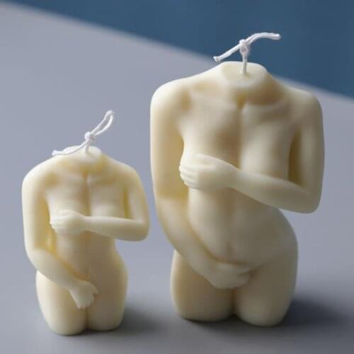 3D Shy Female Body Candle Mould Sexy Female Body Candle Silicone Mold DIY Candle Mould