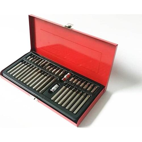 40PCS Star Batch Combination Toolbox Iron Box Star Batch Six Square Twelve Angle Flower Type Batch Head Set