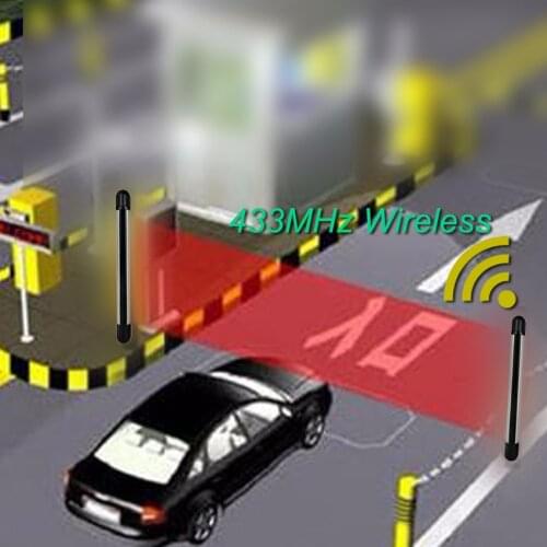 1 Pair 5/10/20/50M 433MHz Wireless Infrared Beam Detector Electronic Fence Infrared Alarm Detector Garden Barrier Sensor Alarm