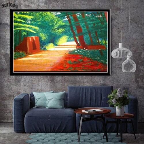 David Hockney A Bigger Splashist Hot Poster Prints Canvas Painting Wall Art Pictures for Living Room Home Decoration