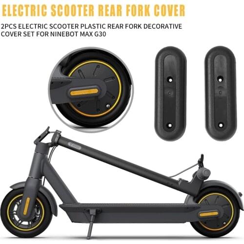 Decorative Shells and Reflective Sticker for Ninebot G30 Max Electric Scooter Accessories Rear Wheel Hub Protective Cover