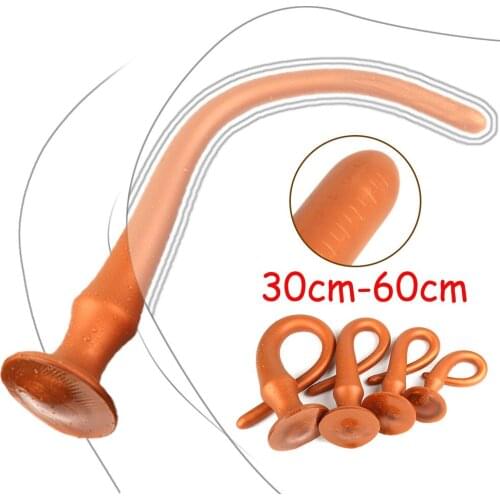 Long Anal Dildo Butt Plug Prostate Massage Anus Dilator Vagina Masturbation Adult Erotic Sex Toy for Women SM Gay Anal Sex