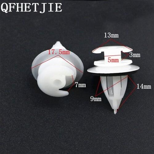 QFHETJIE Car Fastener Clip 100PCS YT-1479 Car Door Panel Fender Fixed Clip for BMW Car Repair Parts
