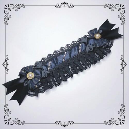 Handmade lolita Gothic lace black/red Headband for COSplay DIY(Each headband has a different place)