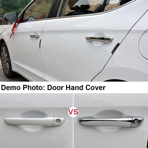 For Hyundai Solaris HCR 2017 2018 2019 2020 Chrome Exterior Door Handle Cover Chromium Styling Moulding Frame Bezel