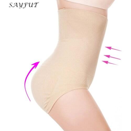 SAYFUT Women Seamless Tummy Belly Control Waist Slimming Shapewear Shaper Panty H-waist Corset Panties Girdle Underwear Boyshort