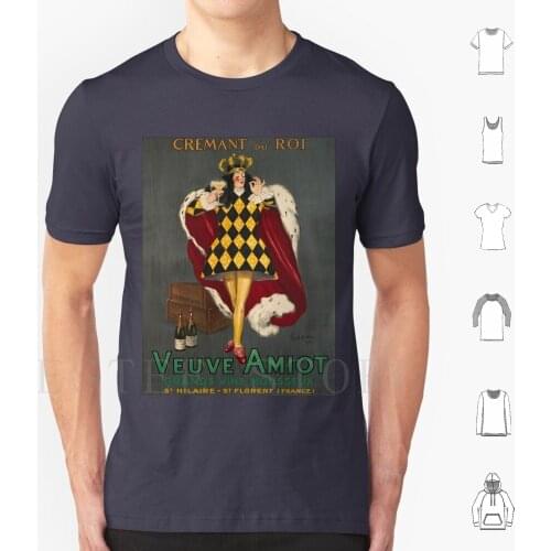 Leonetto Cappiello-Crémant Du Roi , Veuve Amiot , 1922 , Art Deco Poster T Shirt Cotton Men Diy Print 1920 1930 1920S 1930S Art