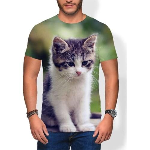 Cartoon Child Tshirt Kids Animal Cat Short t Shirt Boys Tops Tee Shirt Sports cute harajuku Girls t-shirt Anime clothes t-shirts