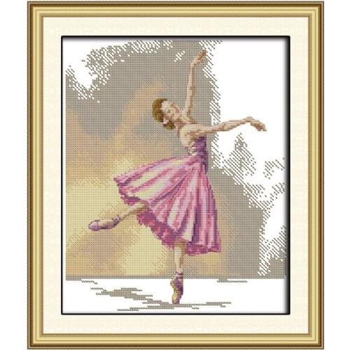 Ballet cross stitch kit food aida 14ct 11ct count print canvas hand sew cross-stitching embroidery DIY handmade needlework