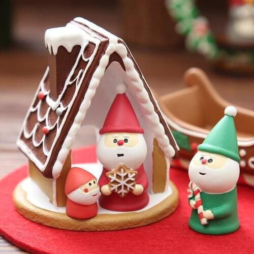 Japanese New Christmas Resin Fleshy Flowerpot Micro Landscape Decoration Santa Claus Tree Home Garden Decoration New Year 2022
