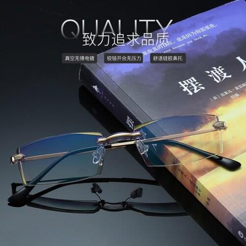 Diamond Cut Shiny Anti-blue Glasses Ultralight Optics Nearsighted Myopia Glasses -1 -1.5 -2 +2.5 -3 -3.5 -4
