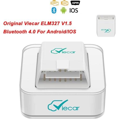 Original Viecar ELM 327 V1.5 Bluetooth 4.0 ELM327 OBD2 Scanner PIC18F25K80 For Android/IOS OBD OBD2 Car Diagnostic Auto tool