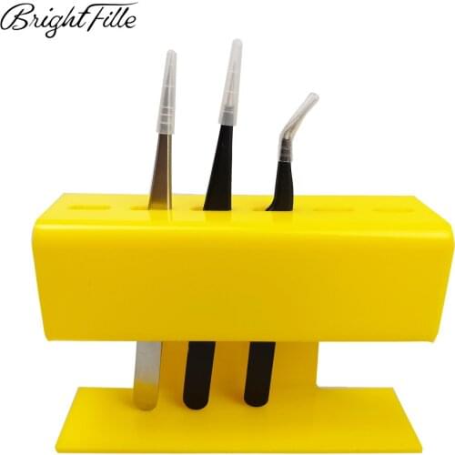 BrightFille Tweezers Storage Holder Eyelash Extension Eyebrow Tweezers Scissor Storage Rack Acrylic Holder Stand Makeup Tools