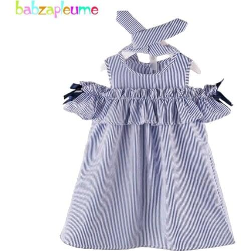 2017 Korean Dress Girls Clothing Fashion Strapless Toddler Girls Princess Dress Sleeveless Summer Baby birthday costume kid A228