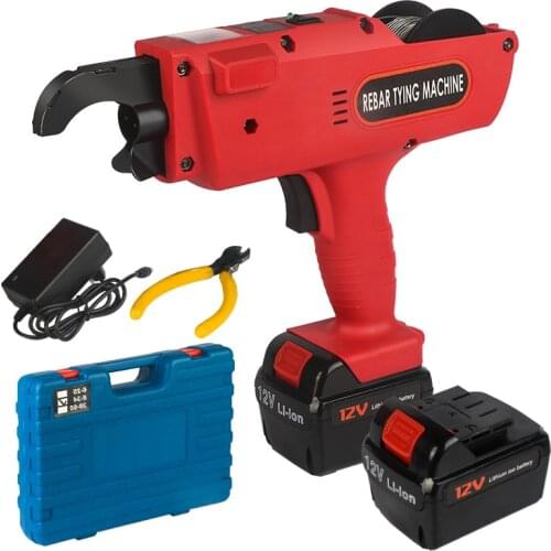 Hand Held Steel Machine Rebar Tier Binding Machine 1500mAh 3000mAh Automatic Rebar Tying Machine Cordless Wire Lithium Battery