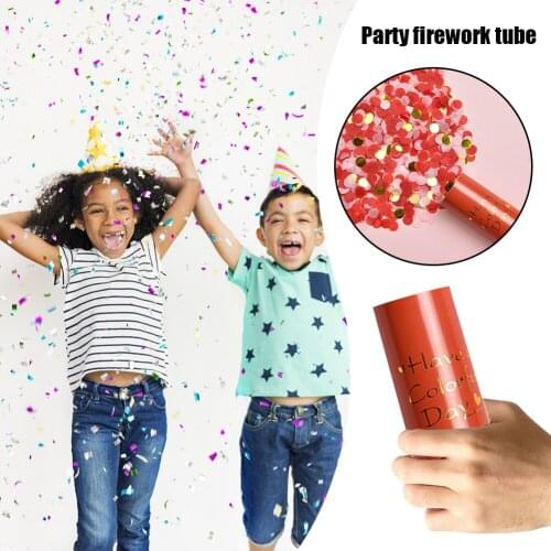 Metallic Rose Gold Confetti Party Popper Cannons Handheld Spring Firecracker Graduation Wedding Party Decoration Supplies