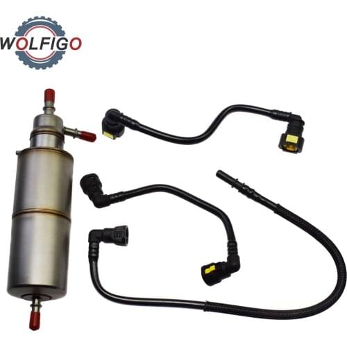 WOLFIGO Fuel Filter Line Hoses 1634703764 1634702964 1634702864 For Benz ML320 ML430 ML55 AMG 1998-2003 1634770201 1634770701