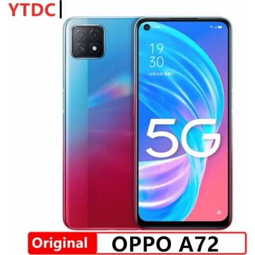 Original official Oppo A72 Cell Phone 8GB 128GB 6.5 inch Full Screen 4040mAh Battery Smart Phone