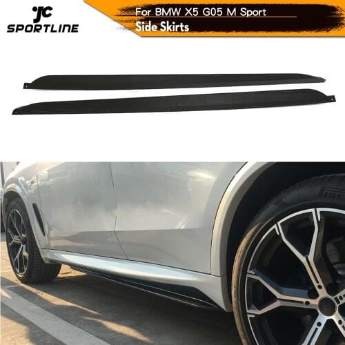 Carbon Fiber Side Skirts Extension Lips for BMW G05 X5 M Sport 2019 2020 Side Skirts Extension Lips Body Kits