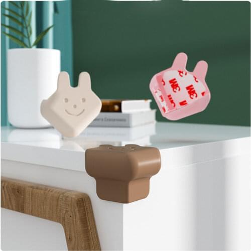 Child Baby Rabbit Cartoon Silicone Safe Corner Protector for Anticollision Protection Cover Angle Pads From Table Desk Furniture