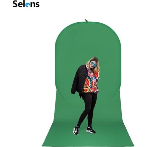 Green Screen Backdrops Photography Background Portable Fold Reflector for Live broadcast YouTube Video Studio Round