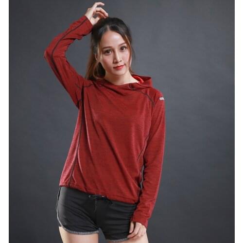 Women Sport Hoodies Running Coat Women Running Jackets Hoodies Reflective Shirts Long Sleeve Wemens Sport Jacket Fitness Sweater