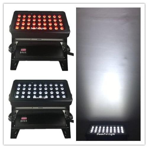 1pcs led outdoor lighting fixtures 36x10W waterproof led city color RGBW 4in1 10w led wall washer light