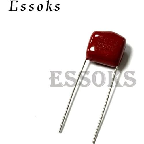 10PCS 1000V562J 0.0056UF Pitch 10mm 5.6NF 1000V 1KV 562 562J CBB Polypropylene film capacitor