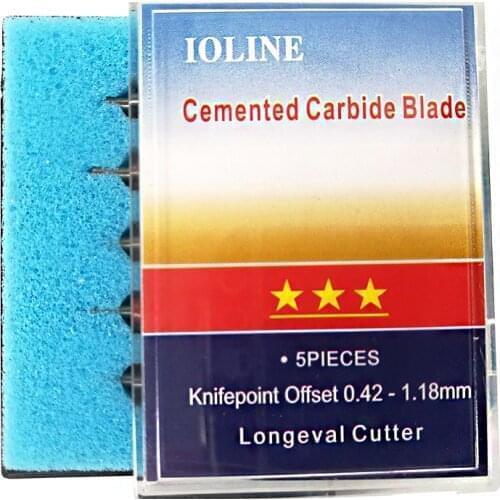 10Pcs/lot Ioline Plotter Cutter 30/45/60 Degree Tungsten blades Cutting Plotter Vinyl Cutter Knife for IOLINE cutter Blade