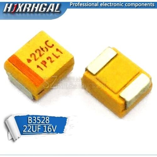 20pcs B 3528 22uF 16V 226C 226 SMD tantalum capacitor hjxrhgal