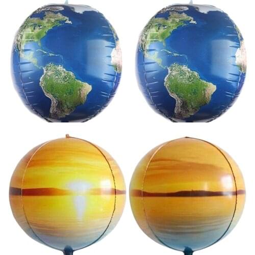 Aluminum Foil Film Inflatable Balloons Globe+Morning Light