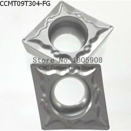 Free Shipping New 10PCS CCMT09T304-FG Metal ceramic inserts Cutter Carbide Alloy for Lathe Holder SCLCR/SCKCR