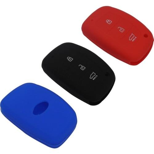 Bilchave 10pcs 3BT Silicone Car Key Case Cover Fob For Hyundai IX25 I30 HB20 i30 ix35 Mistra Verna Solaris Sonata Santafe IX45