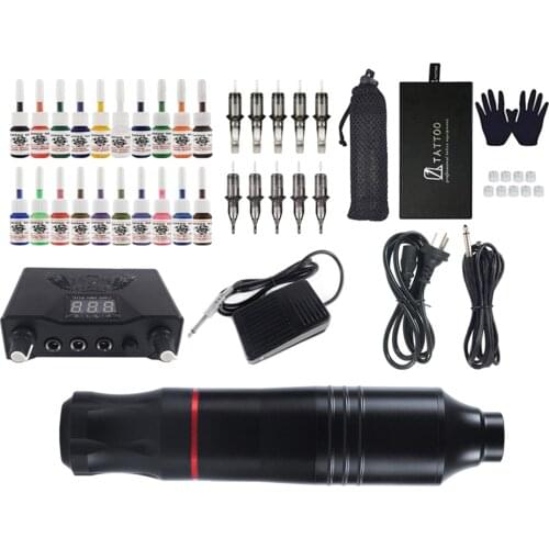 Premium Cartridge Tattoo Machine Pen Rotary Kit 3.5mm Stroke Lightweight