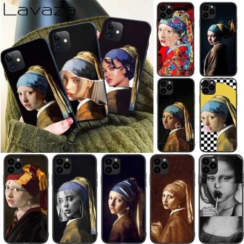 Lavaza Girl With A Pearl Earring Vermeer Silicone Soft Case for iPhone 12 Mini 11 Pro XS Max XR X 8 7 6 6S Plus 5 5S SE