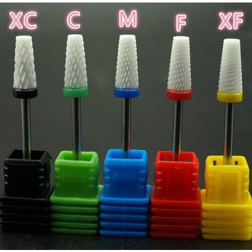 Easy Nail 5Grit Nail art salon Ceramic nail drill bit mill Cutter file nail art electric drill manicure machine Accessories