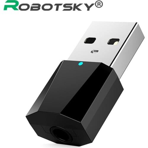 Robotsky X1 Mini usb Bluetooth Receiver Stereo Bluetooth Audio Receive Converter Bluetooth Adapter For Car Music Audio Aux Kit