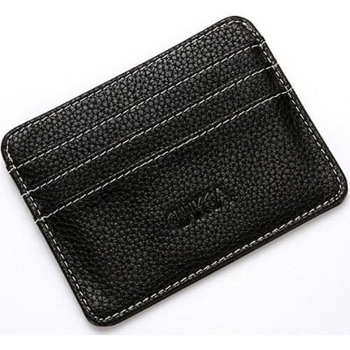 Fashion Men PU Leather Credit Card&ID Card Holder Wallet Multifunction Bank Card Bag Case Coin Purse Unisex Short wallets
