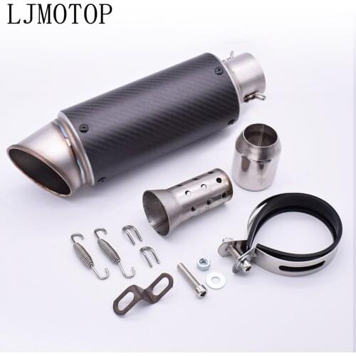 Motorcycle exhaust escape Modified Carbon fiber Moto Exhaust system For MV Agusta Brutale 675 800 900 910 Suzuki Burgman 400