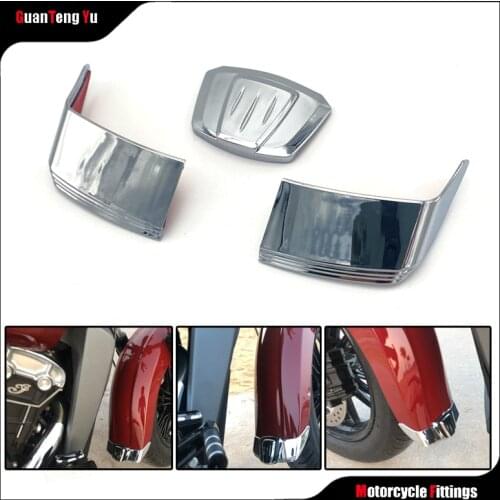 NEW Motorcycle Chrome Front Fender Cover Guard fits For Indian Scout Models est 1901 2015-2020 Accessories Decorate Sticker
