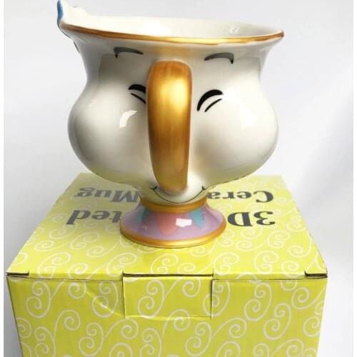 New style Hot sale Beauty and the Beast Mrs Potts' son Du Face,Chip Only Mug Tea Coffee Cup for friend Nice Gift
