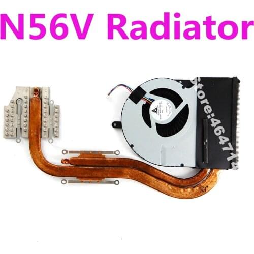 N56V Radiator Laptop CPU Cooling Fan For Asus N56 N56V N56VV N56VZ N56VM Notebook Cooler Heatsink with Fan 13GN911AM010