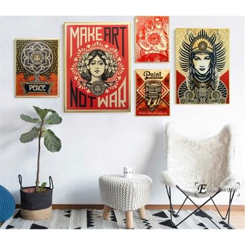 Make Art Not War Series On Sale Poster Wall Painting Bedroom Abstract Canvas Art Pictures For Home Decor No Frame