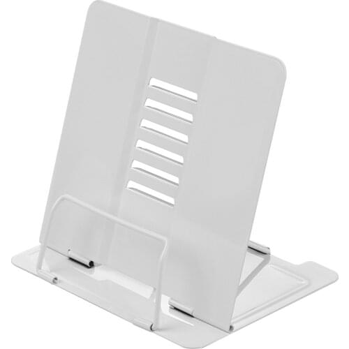 Steel Book Holder Adjustable Six Angles Bookstand Bookshelf Document Holder Great Reading Tool for Magazine Document