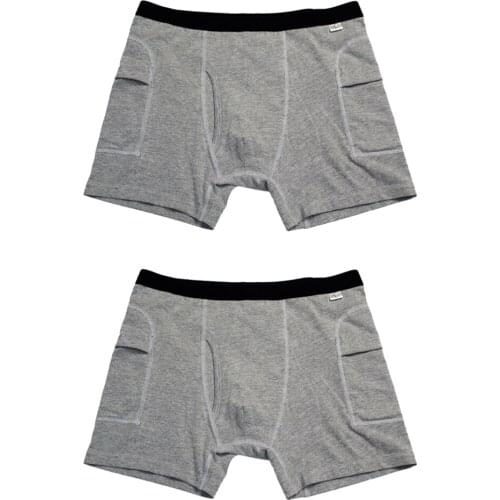 Pack of 2 Men Elderly Hip Fractures Protector Pants Support Shield Fall Prevention Underwear