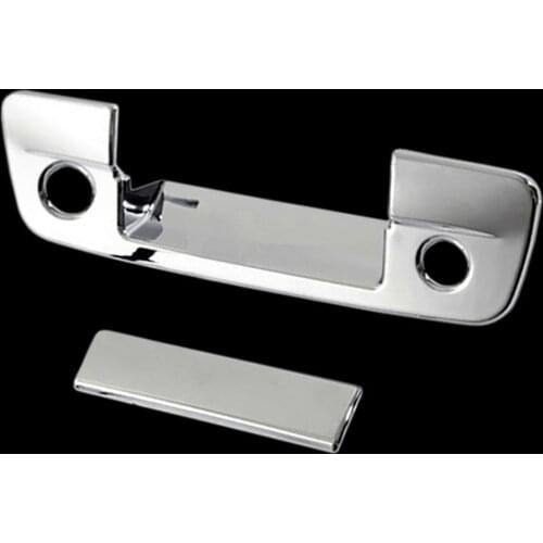 XYIVYG 2009-2016 for Dodge Ram 1500+2500+3500 Chrome ABS Tailgate Handle Cover w/ Camera w/ keyhole