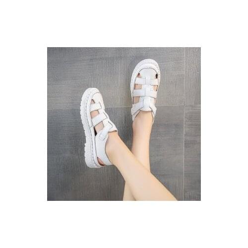 Womens summer 2021 new Romano-inspired Velcro sandals fashion casual beach shoes