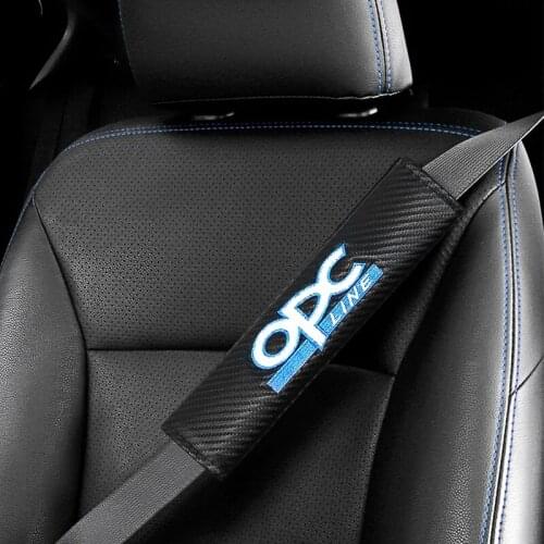 1/2PCS Car Seat Belt Cover Car Styling Accessories Auto Case For Opel OPC Astra J H G K Insignia Corsa D B E Mokka Vectra