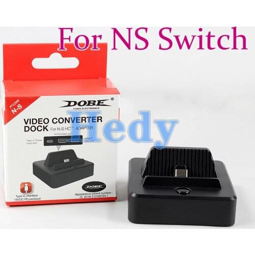 10pcs Portable Charging Dock Station for Nintendo Switch NS HDMI-compatible to TV Video Adapter Conversion Type-C Charger Stand